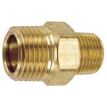 HEX NIPPLE 1/2-inch 1/2-inch | G1616B-08-08 | Greenline Hose & Fittings | Category-Adapter, Connector Type-Male NPT, Material-Brass