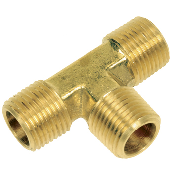 MALE TEE 3/8-inch X 3/8-inch | G16T66B-06-06 | Greenline Hose & Fittings | Category-Tee, Connector Type-Male NPT, Material-Brass