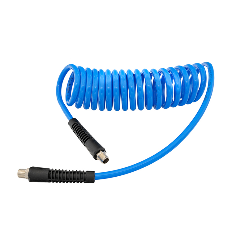 1/4-inch X 12' Recoil Air Hose | G1710-025MM12 | Greenline Hose & Fittings | Category-Hose, Connector Type-Male NPT, Material-Polyurethane