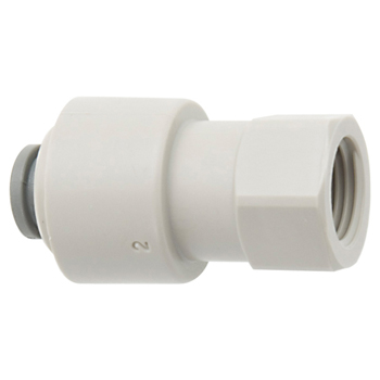 FEMALE COMPRESSION CONNECTOR (7/16-24) X 3/8-inch | G6361-04-06 | Greenline Hose & Fittings | Category-Adapter, Connector Type-Female Compression, Connector Type-Female John Guest