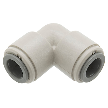90 DEG UNION 5/16-inch X 5/16-inch | G6393-05-05 | Greenline Hose & Fittings | Category-Elbow, Connector Type-Female John Guest, Material-Plastic