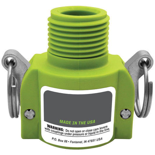 PP Adapter 3/4-inch FQDC X 3/4-inch MGHT | GLP075BG | TerreMax | Category-Adapter, Connector Type-Female QDC, Connector Type-Male GHT