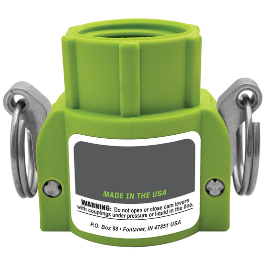 PP Adapter 3/4-inch FQDC X 3/4-inch FGHT | GLP075DG | TerreMax | Category-Adapter, Connector Type-Female GHT, Connector Type-Female QDC