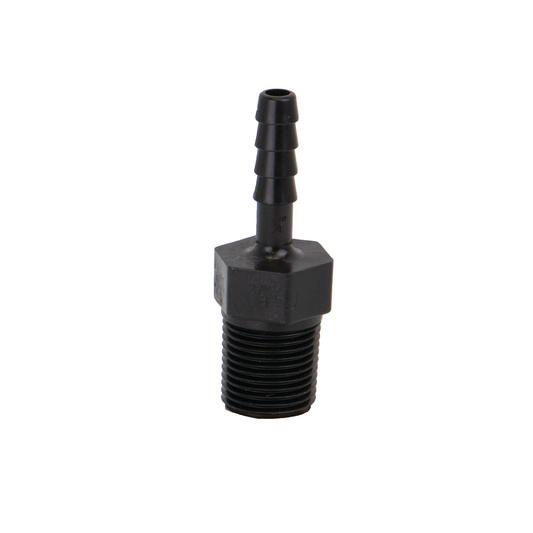 PP Adapter 3/8-inch MNPT X 3/8-inch HB | HB038 | Banjo Corporation | Category-Adapter, Connector Type-HB, Connector Type-Male NPT