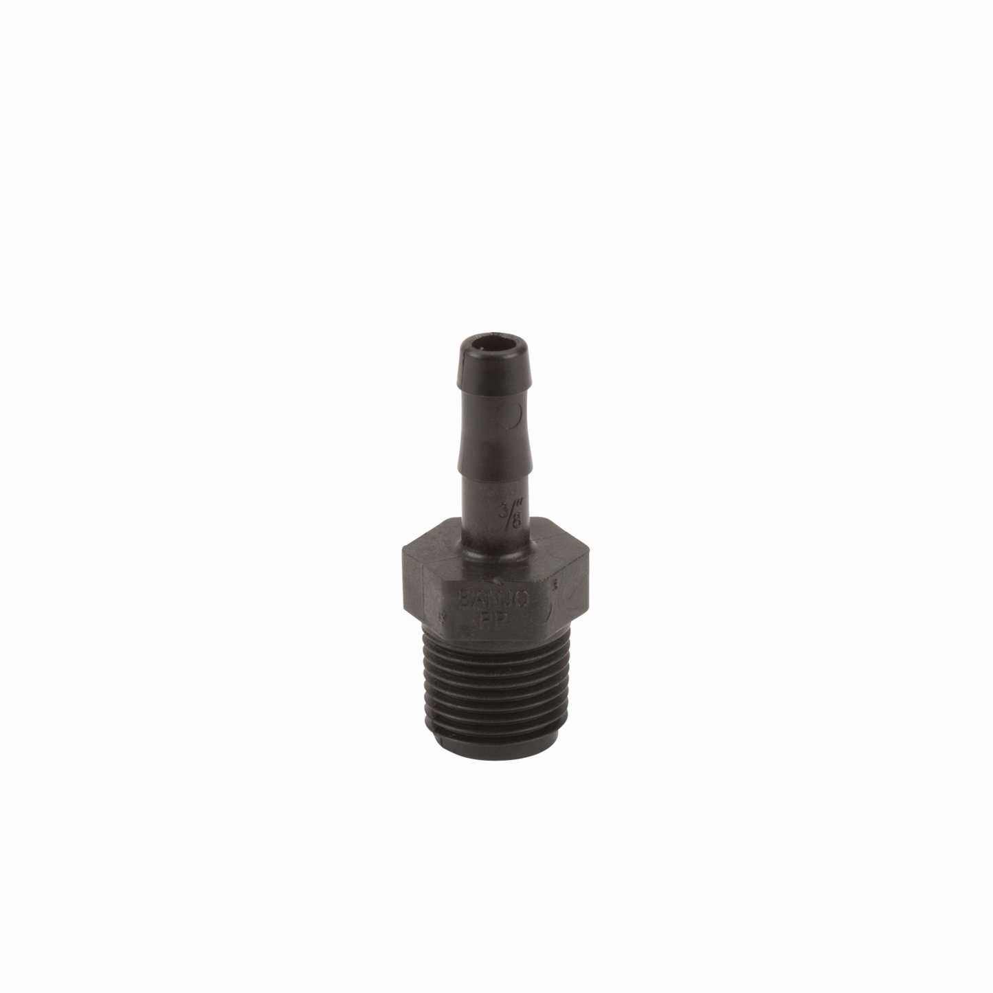 PP Adapter 1/2-inch MNPT X 3/8-inch HB | HB050-038 | Banjo Corporation | Category-Adapter, Connector Type-HB, Connector Type-Male NPT