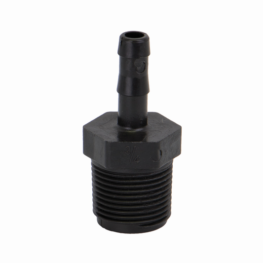 PP Adapter 3/4-inch MNPT X 3/8-inch HB | HB075-038 | Banjo Corporation | Category-Adapter, Connector Type-HB, Connector Type-Male NPT