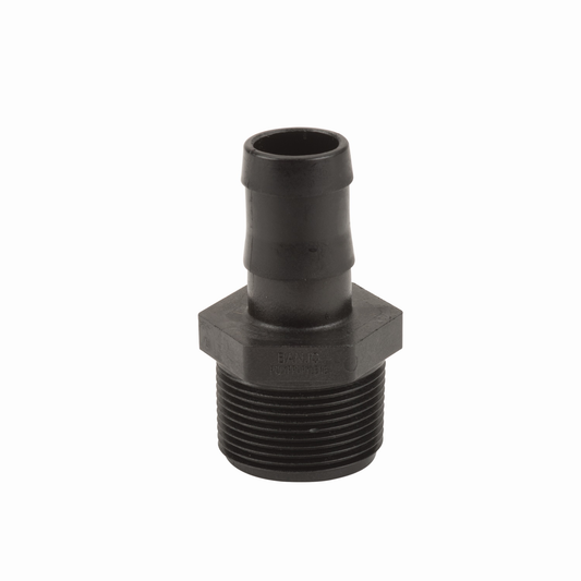 PP Adapter 1 1/4-inch MNPT X 1-inch HB | HB125-100 | Banjo Corporation | Category-Adapter, Connector Type-HB, Connector Type-Male NPT