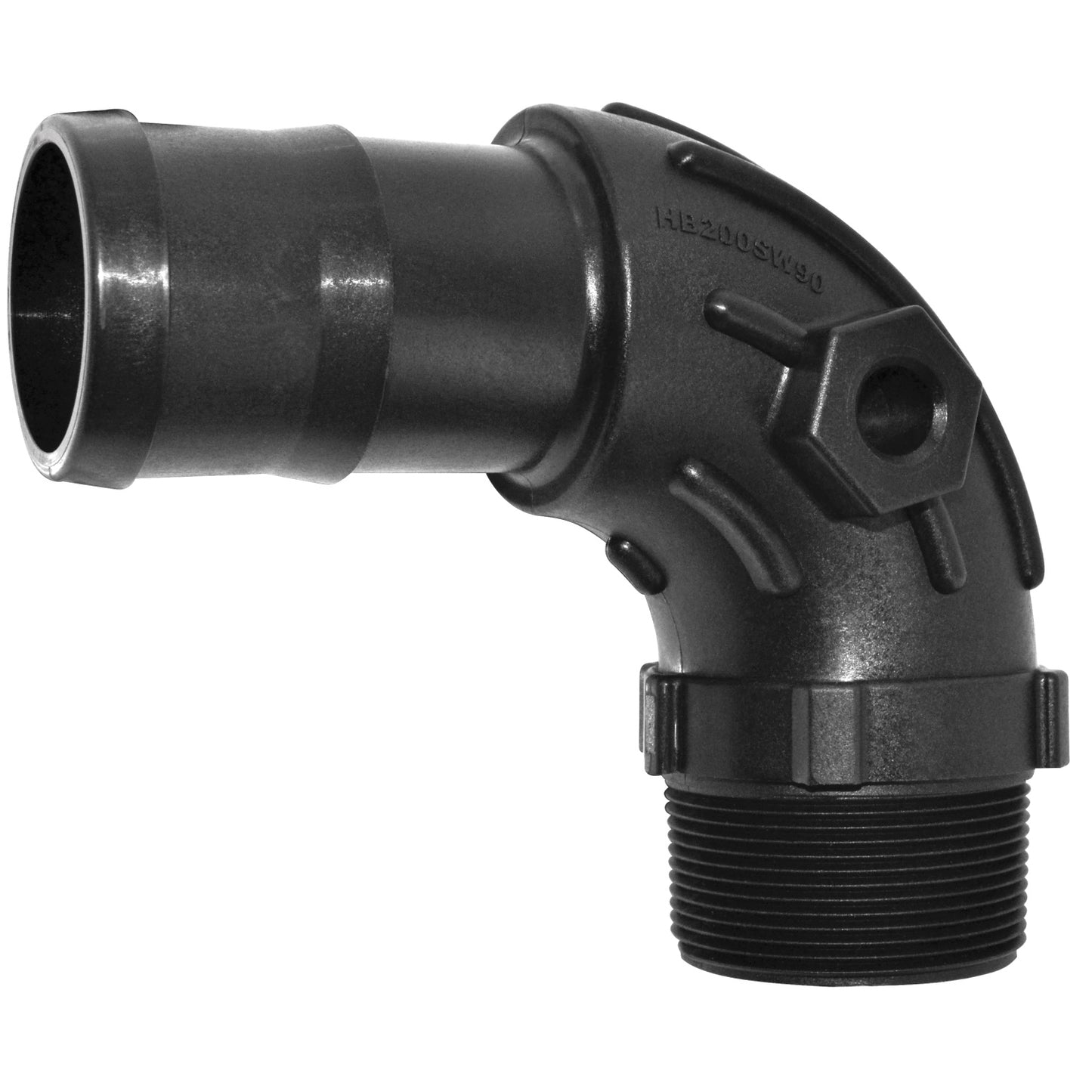 PL Elbow 1 1/4-inch MNPT X 1 1/4-inch HB | HB125SW90 | TerreMax | Category-Elbow, Connector Type-HB, Connector Type-Male NPT