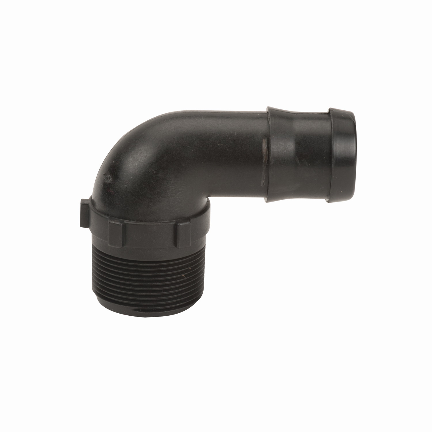 PP Elbow 90 DEG 1 1/2-inch MNPT X 1 1/2-inch HB | HB150-90 | Banjo Corporation | Category-Elbow, Connector Type-HB, Connector Type-Male NPT