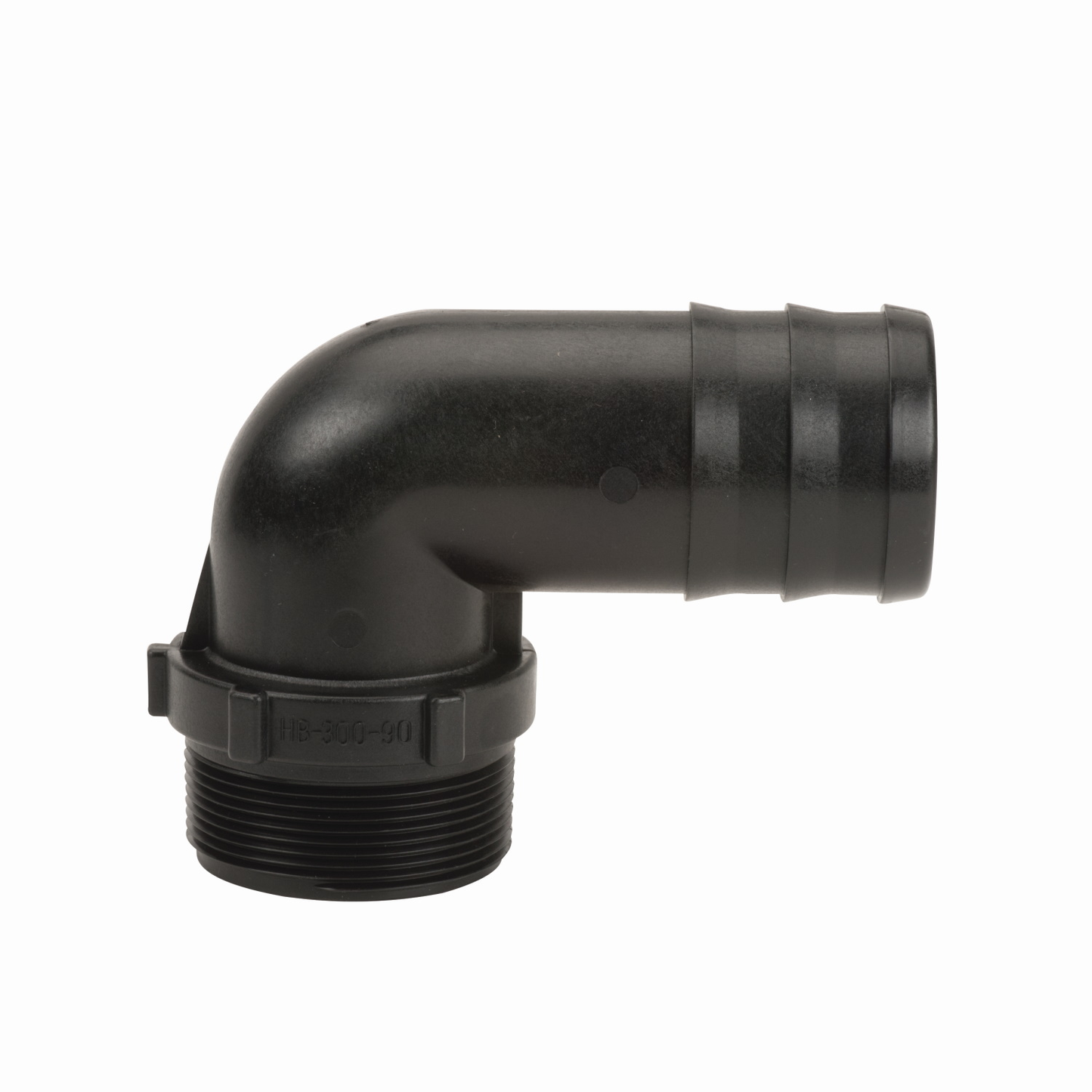 PP Elbow 90 DEG 3-inch MNPT X 3-inch HB | HB300-90 | Banjo Corporation | Category-Elbow, Connector Type-HB, Connector Type-Male NPT