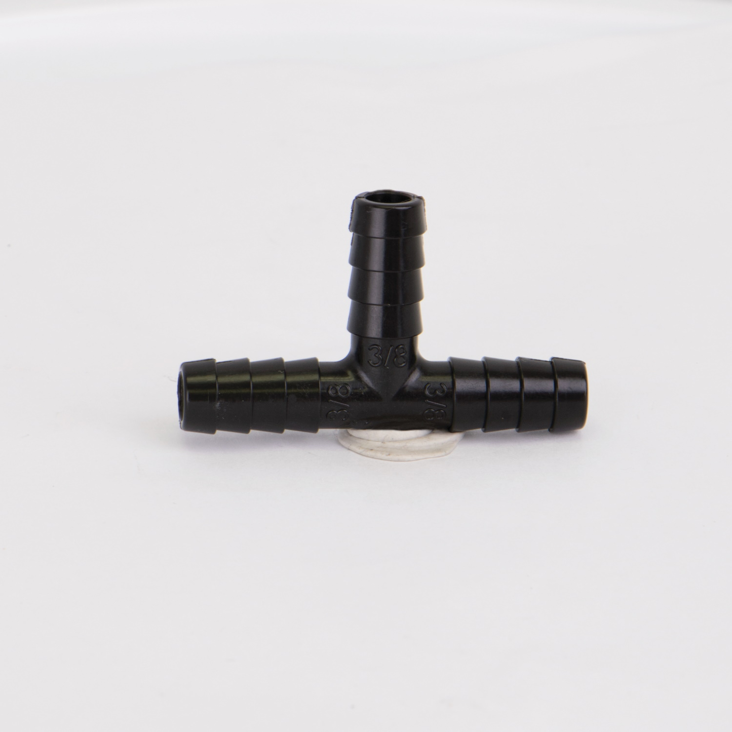 PP Tee 3/8-inch HB X 3/8-inch HB | HBT038 | Banjo Corporation | Category-Tee, Connector Type-HB, Material-Polypropylene