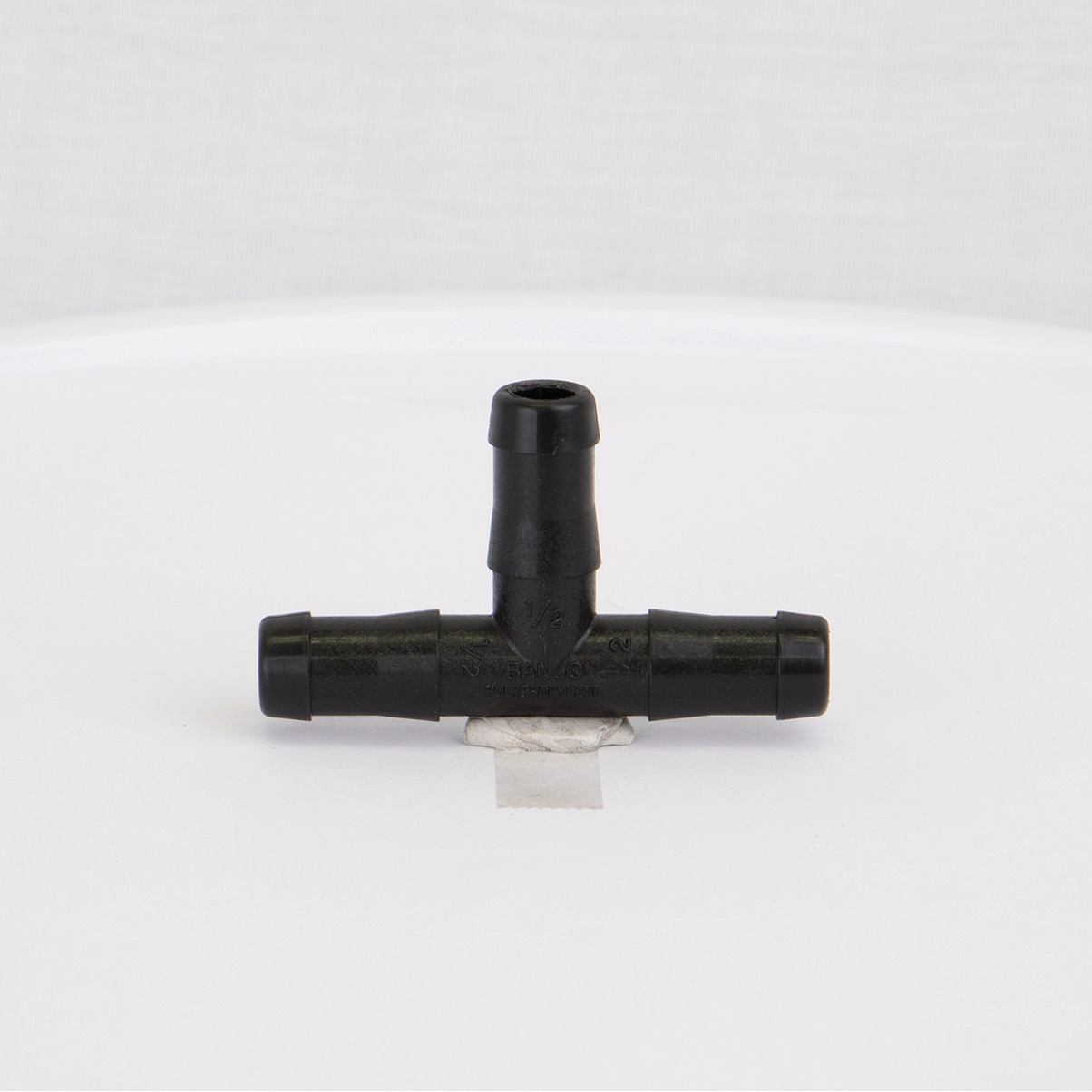 PP Tee 1/2-inch HB X 1/2-inch HB | HBT050 | Banjo Corporation | Category-Tee, Connector Type-HB, Material-Polypropylene