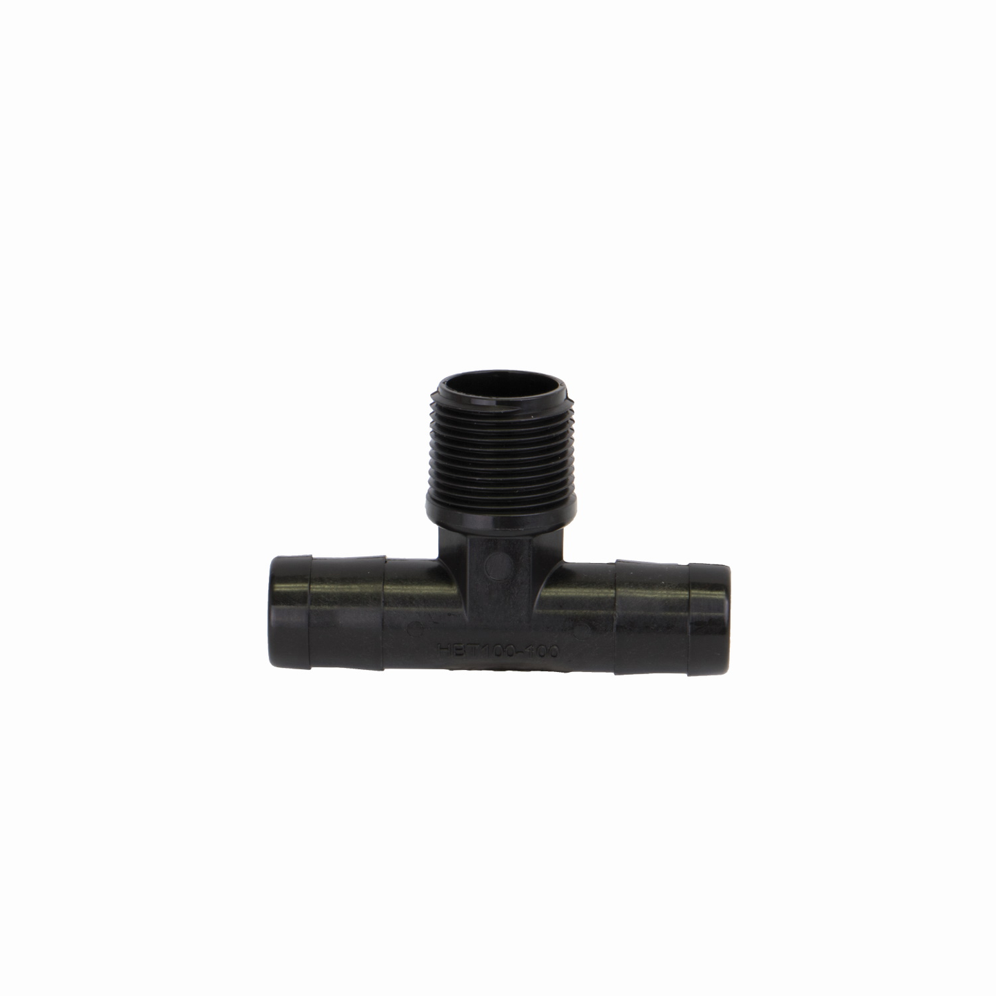 PP Tee Branch 1-inch HB X 1-inch MNPT | HBT100-100 | Banjo Corporation | Category-Tee, Connector Type-HB, Material-Polypropylene