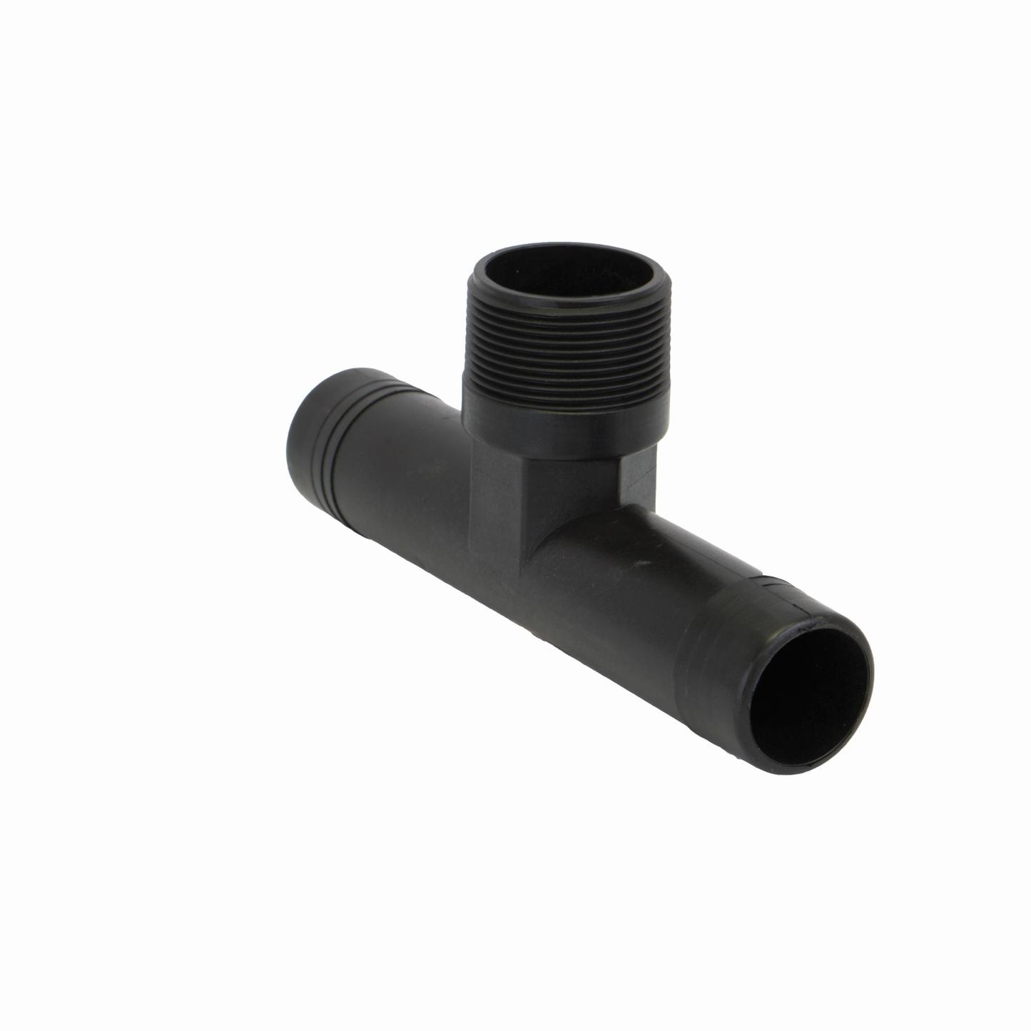 PP Tee Branch 1 1/2-inch HB X 1 1/2-inch MNPT | HBT150-150 | Banjo Corporation | Category-Tee, Connector Type-HB, Material-Polypropylene