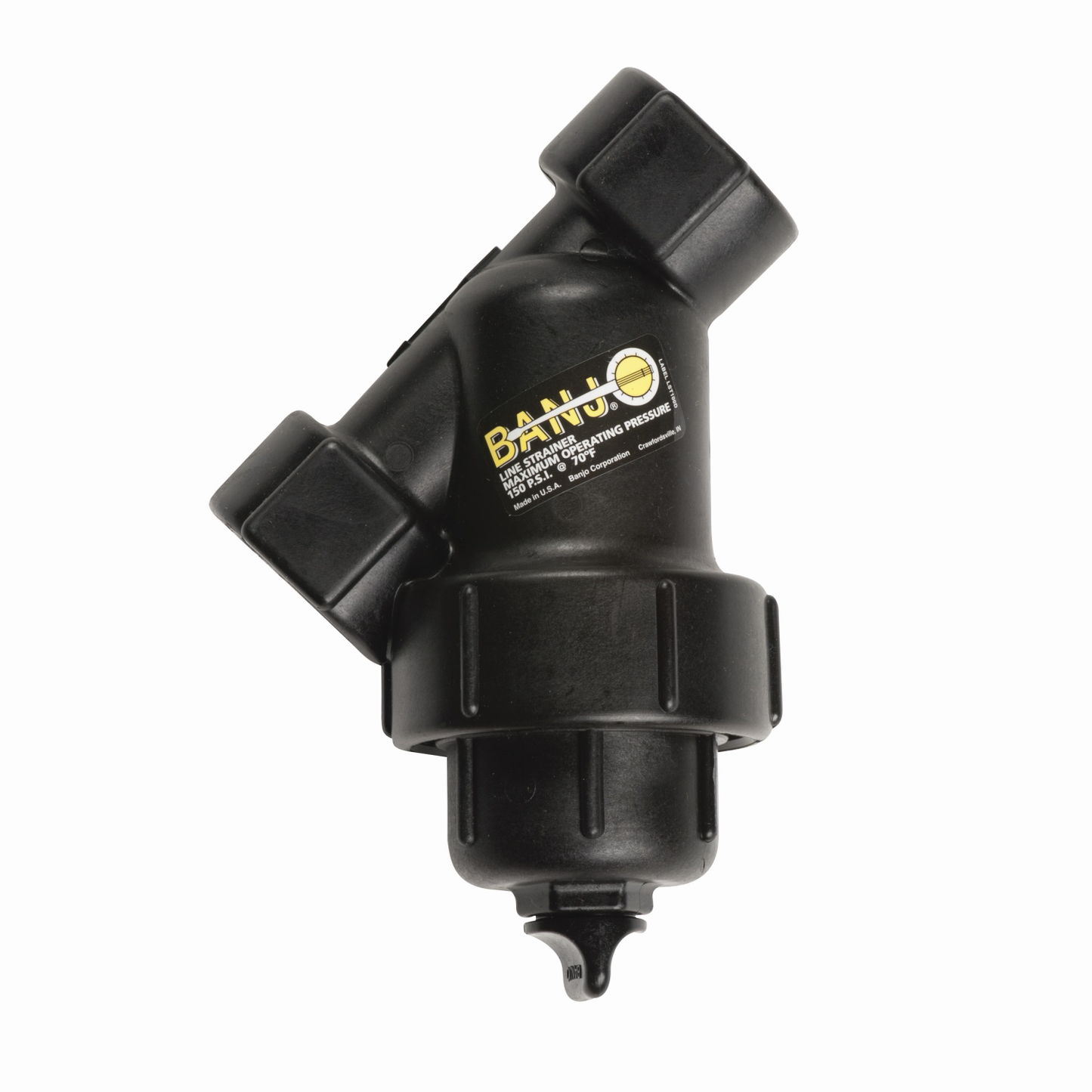 1-inch X 1-inch Y Strainer w/ 80 Mesh SS Screen | LS100-80 | Banjo Corporation | Category-Line Strainer, Connector Type-Female NPT, Material-Polypropylene