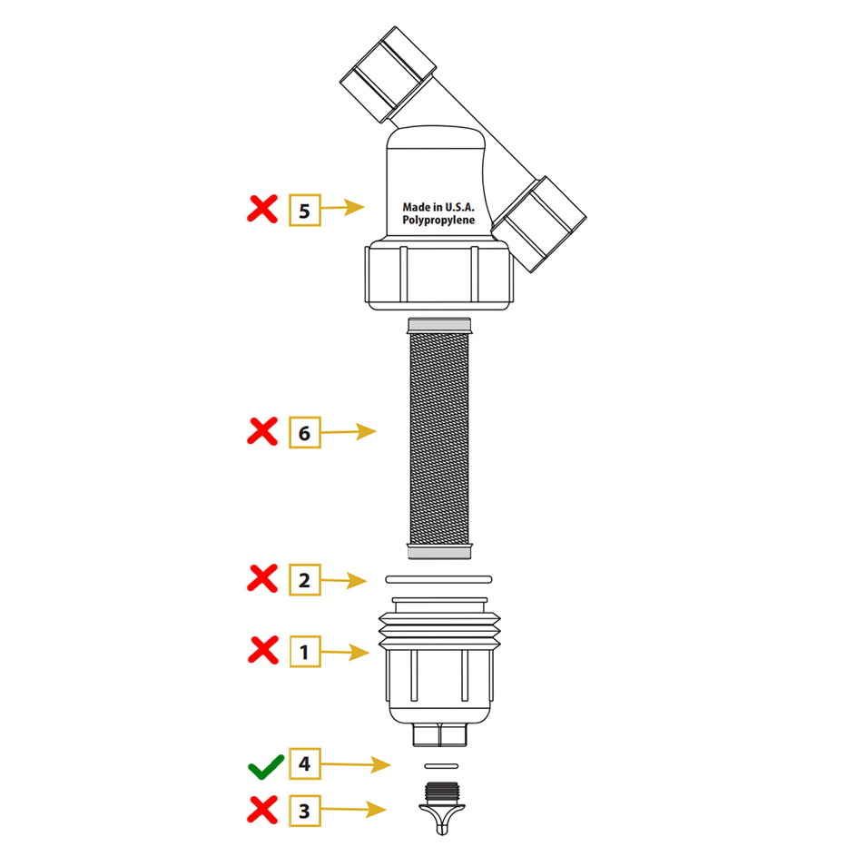 O Ring Viton for Line Strainer Drain Plug LSP050 | LSP050GV | TerreMax | Category-Line Strainer, Type-Replacement Part