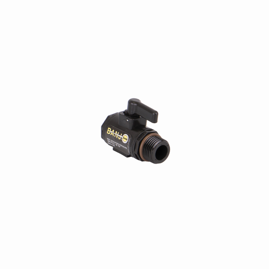 PP Valve Micro 3/8-inch FNPT X 1/2-inch MNPT | LV038050MTV | Banjo Corporation | Category-Valve, Connector Type-Female NPT, Connector Type-Male NPT