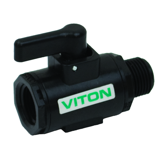 PP Valve Micro 3/8-inch MNPT X 3/8-inch FNPT | LV038MTV | Banjo Corporation | Category-Valve, Connector Type-Female NPT, Connector Type-Male NPT
