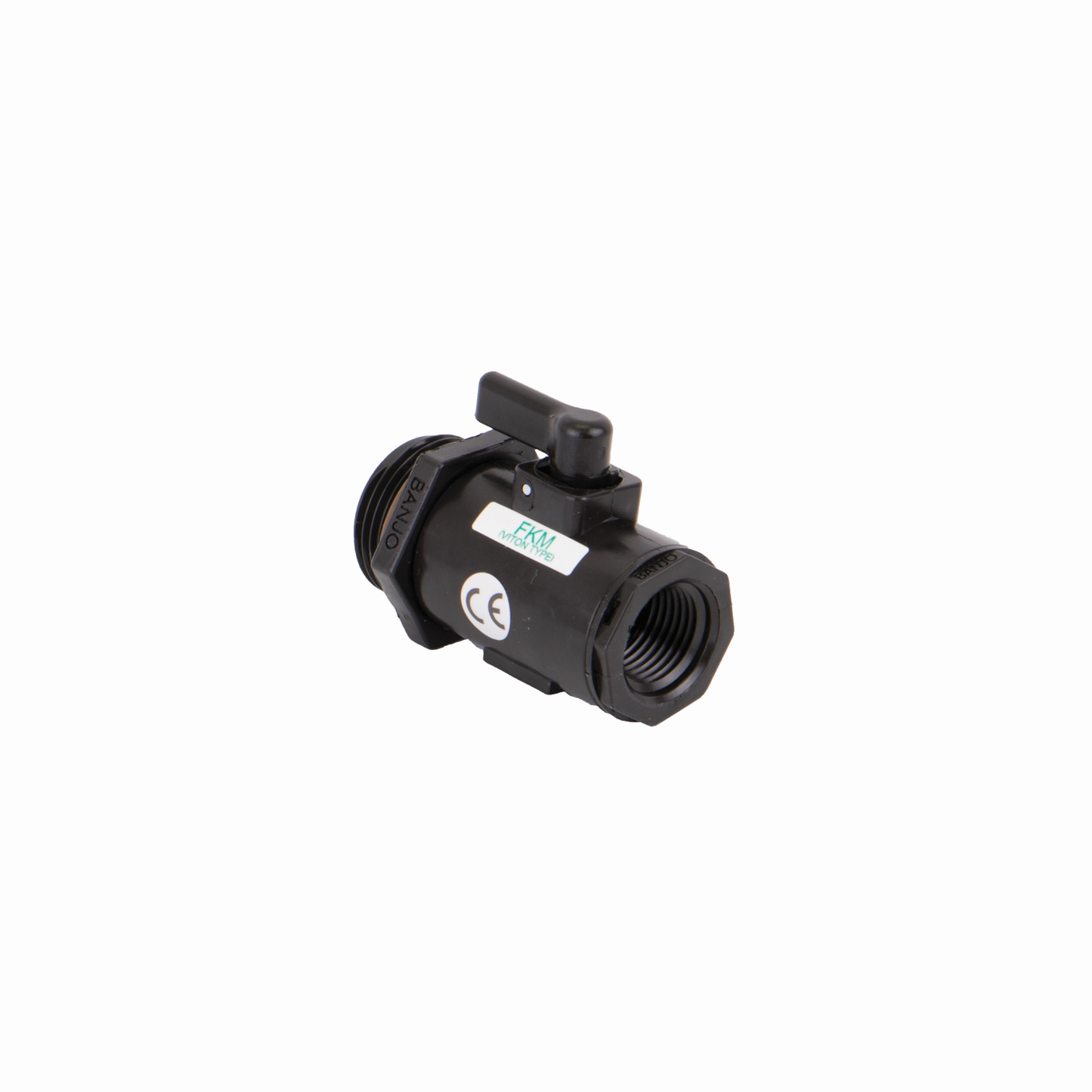 PP Valve Micro 1/2-inch FNPT X 1-inch MNPT | LV050100MTV | Banjo Corporation | Category-Valve, Connector Type-Female NPT, Connector Type-Male NPT