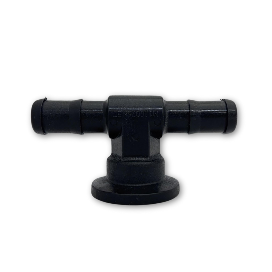 PP Tee Branch 3/4-inch HB X 1-inch FLG | M100075HBT | Banjo Corporation | Category-Tee, Connector Type-HB, Material-Polypropylene