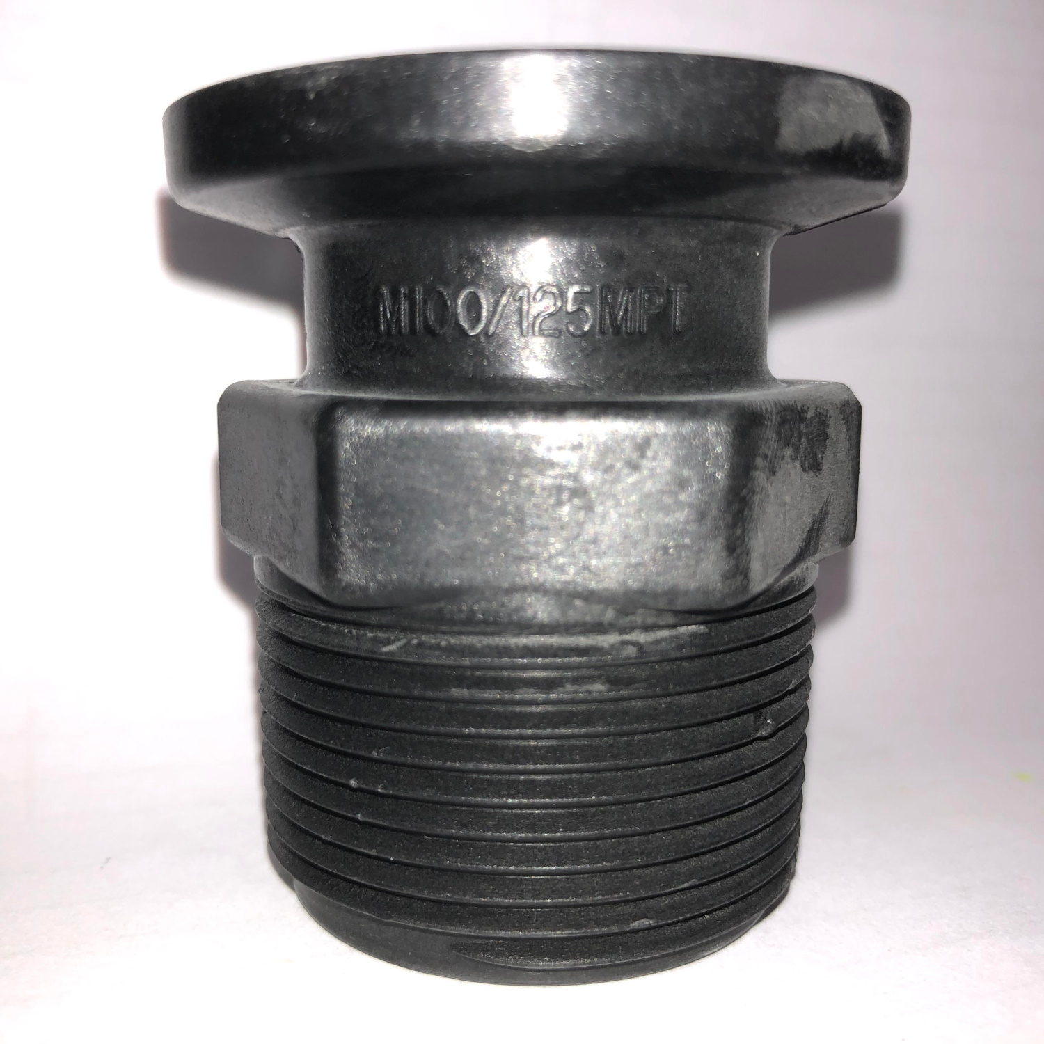 PP Adapter 1-inch Flange X 1 1/4-inch MNPT | M100125MPT | TerreMax | Category-Adapter, Connector Type-Male NPT, Connector Type-Manifold Flange