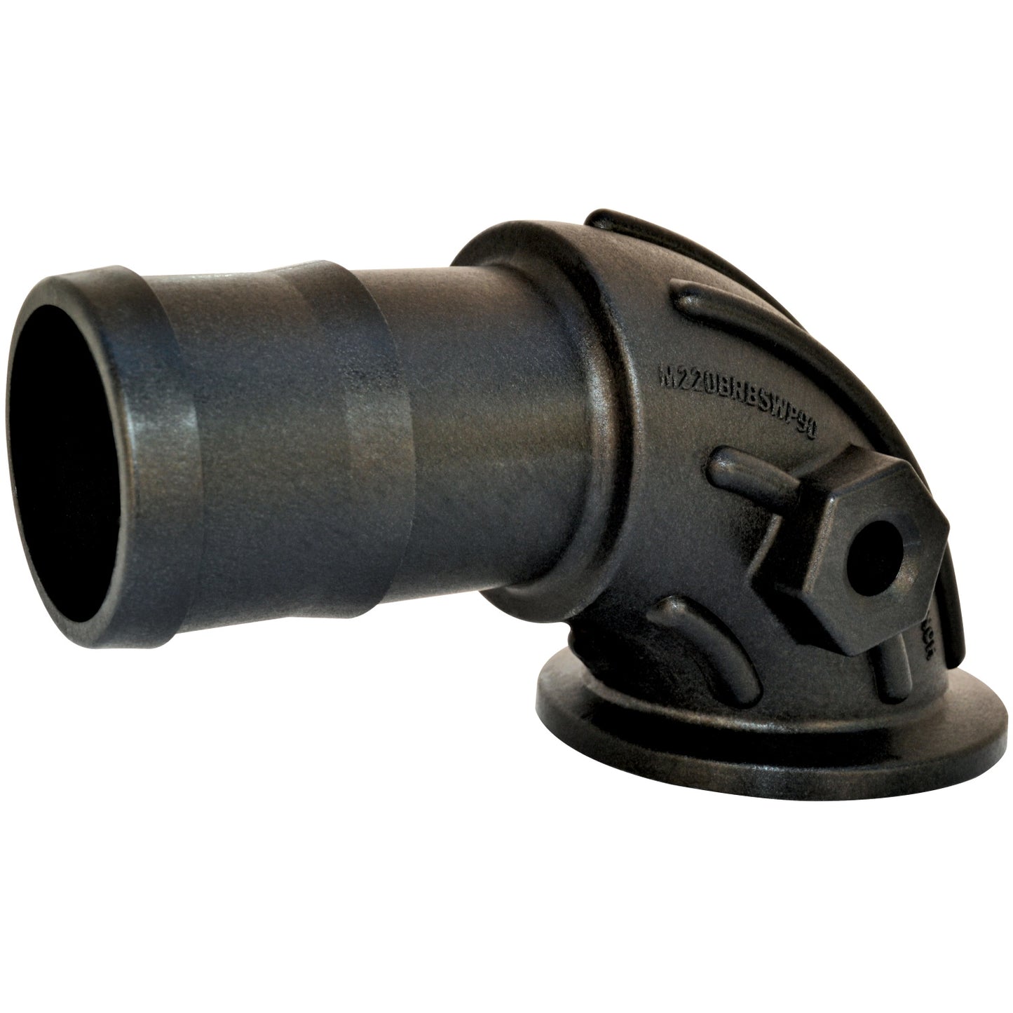 PP Sweep 90 DEG 1-inch Flange X 1-inch HB | M100BRBSWP90 | TerreMax | Category-Sweep, Connector Type-HB, Connector Type-Manifold Flange