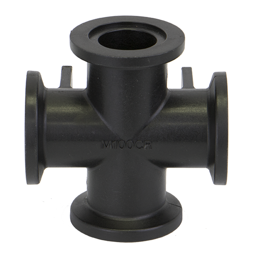 PP Cross 1-inch FLG X 1-inch FLG | M100CR | Banjo Corporation | Category-Cross, Connector Type-Manifold Flange, Material-Polypropylene