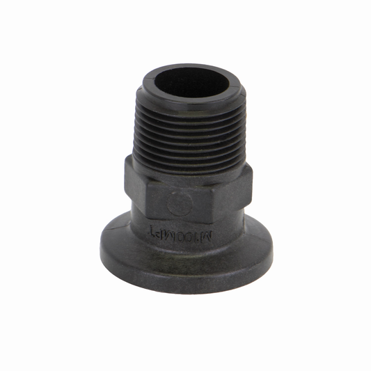 PP Adapter 1-inch FLG X 1-inch MNPT | M100MPT | Banjo Corporation | Category-Adapter, Connector Type-Male NPT, Connector Type-Manifold Flange