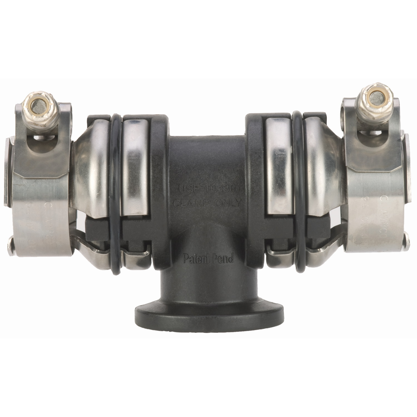 1-inch Flanged Pipe Adapter Tee | M100PAT | Banjo Corporation | Category-Adapter, Connector Type-Manifold Flange, Material-Polypropylene
