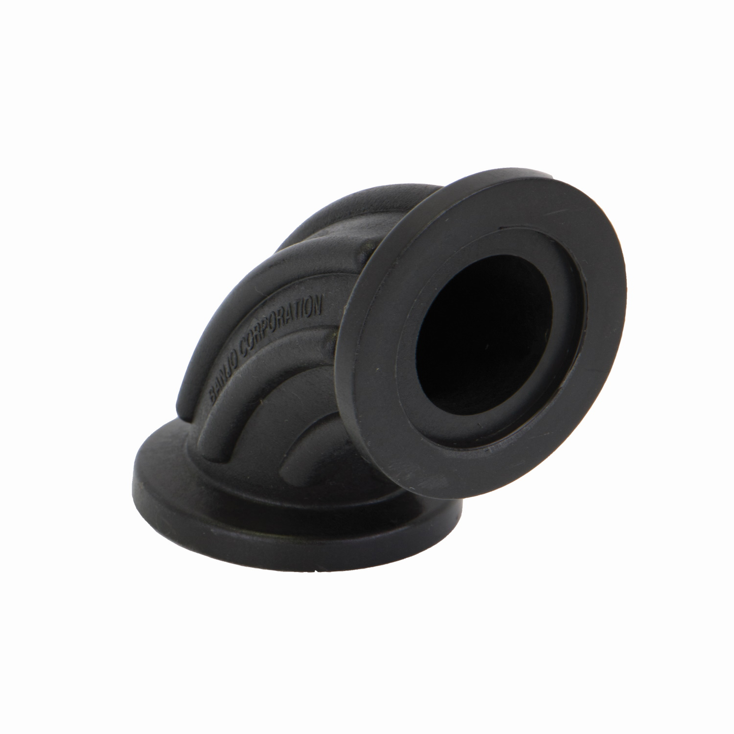 PP Sweep 90 DEG 1-inch FLG X 1-inch FLG | M100SWP90 | Banjo Corporation | Category-Sweep, Connector Type-Manifold Flange, Material-Polypropylene