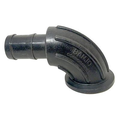 PP Sweep 90 DEG 2-inch FLG X 1 1/2-inch HB | M200150BRBSWP90 | Banjo Corporation | Category-Sweep, Connector Type-HB, Connector Type-Manifold Flange