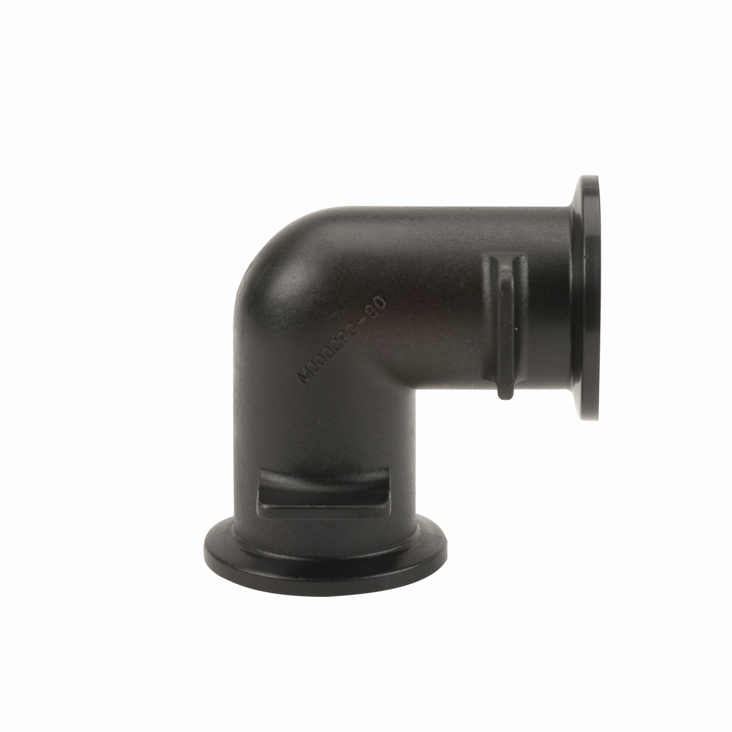 PP Elbow 90 DEG 2-inch FLG X 2-inch FLG | M200CPG90 | Banjo Corporation | Category-Elbow, Connector Type-Manifold Flange, Material-Polypropylene