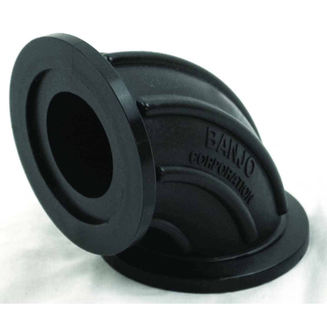PP Sweep 90 DEG 2-inch FLG X 2-inch FLG | M200SWP90 | Banjo Corporation | Category-Sweep, Connector Type-Manifold Flange, Material-Polypropylene
