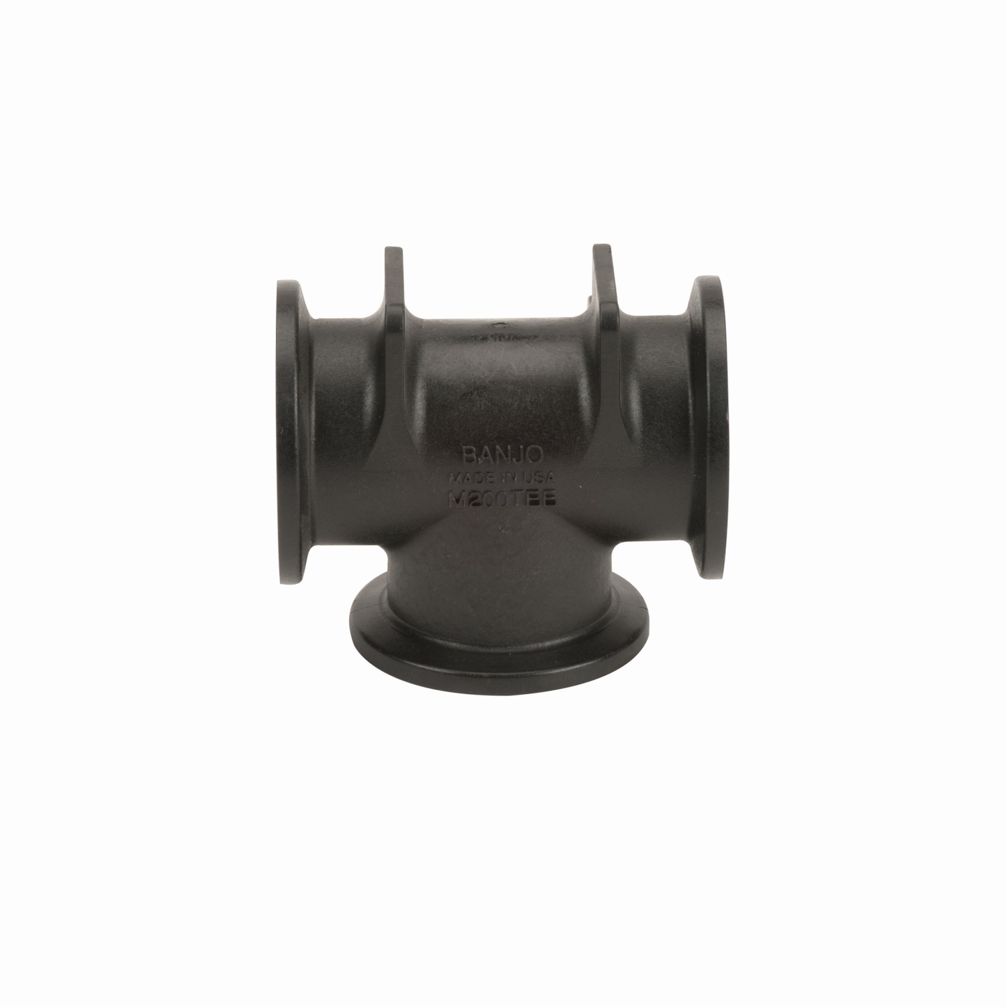 PP Tee 2-inch FLG X 2-inch FLG | M200TEE | Banjo Corporation | Category-Tee, Connector Type-Manifold Flange, Material-Polypropylene