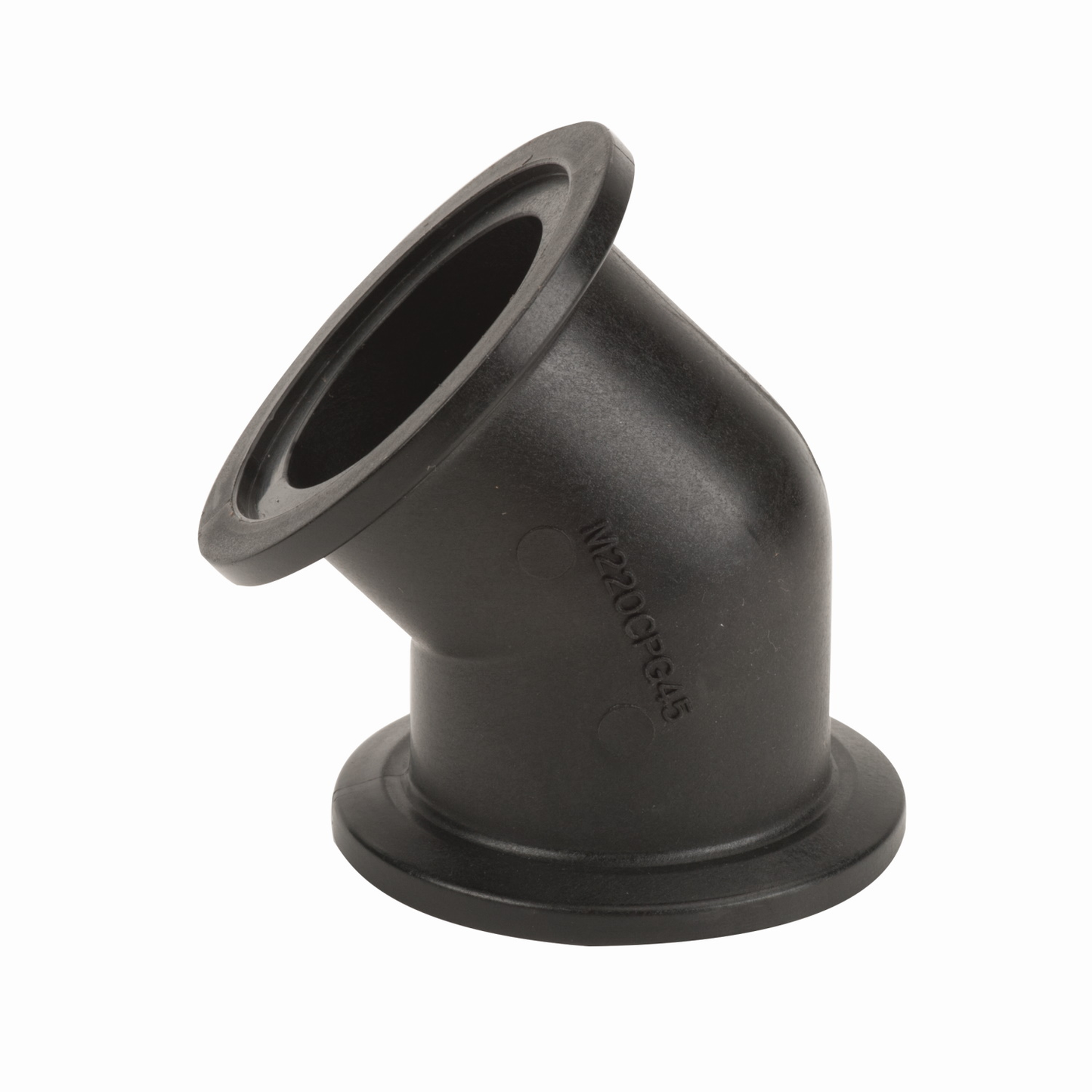 PP Elbow 45 DEG 2-inch FP FLG X 2-inch FP FLG | M220CPG45 | Banjo Corporation | Category-Elbow, Connector Type-Full Port, Connector Type-Manifold Flange