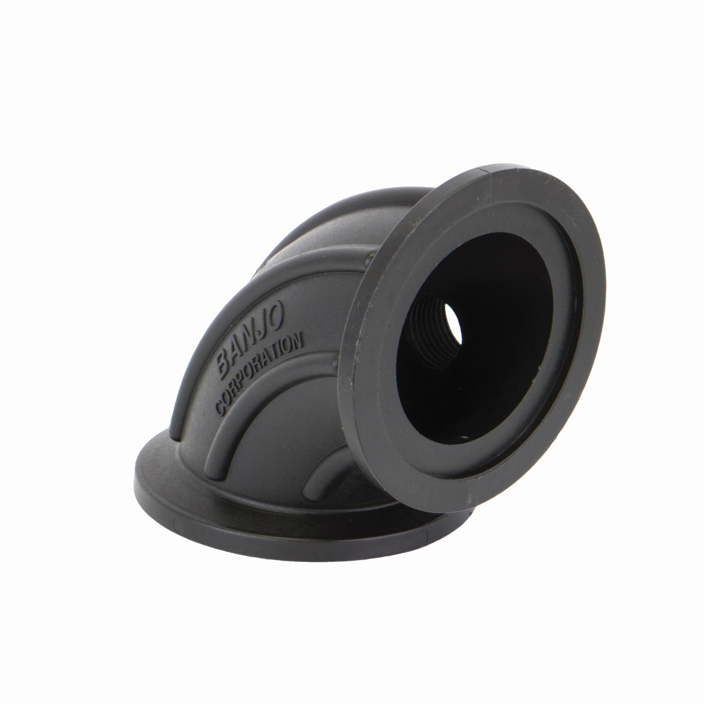 2-inch FP Flange X Flange Sweep w/ 1/2-inch Gauge Port | M220SWP050G90 | Banjo Corporation | Category-Sweep, Connector Type-Full Port, Connector Type-Manifold Flange