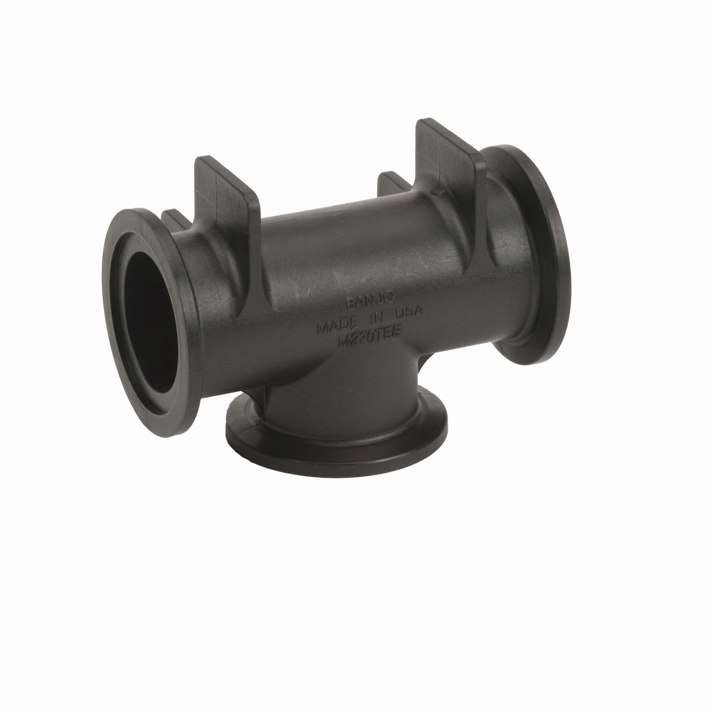 PP Tee 2-inch FP FLG X 2-inch FP FLG | M220TEE | Banjo Corporation | Category-Tee, Connector Type-Manifold Flange, Material-Polypropylene