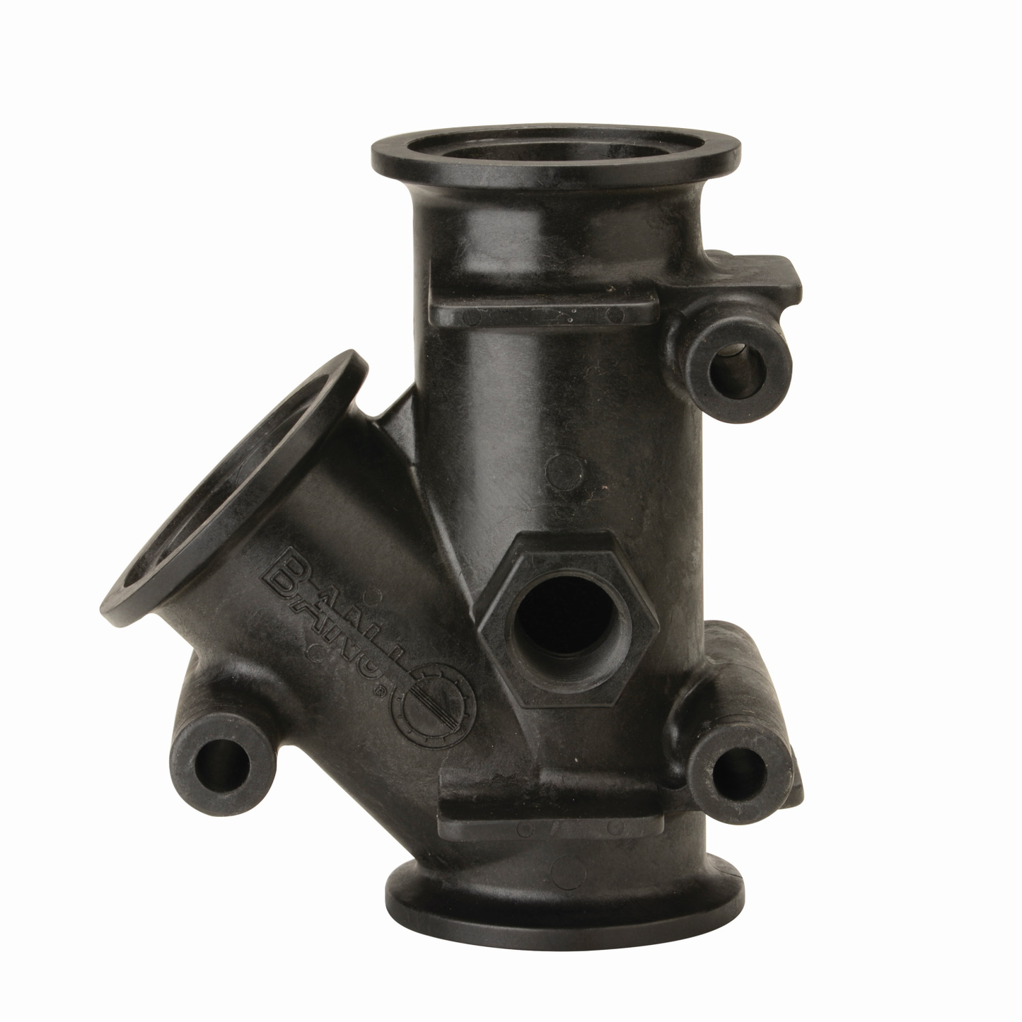 2-inch FP 45 DEG Y Flange w/ 3/4-inch Gauge Port | M220YG45 | Banjo Corporation | Category-Other, Connector Type-Female NPT, Connector Type-Full Port