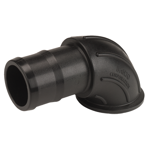 PP Sweep 3-inch FLG X 3-inch HB | M300BRBSWP90 | Banjo Corporation | Category-Sweep, Connector Type-HB, Connector Type-Manifold Flange