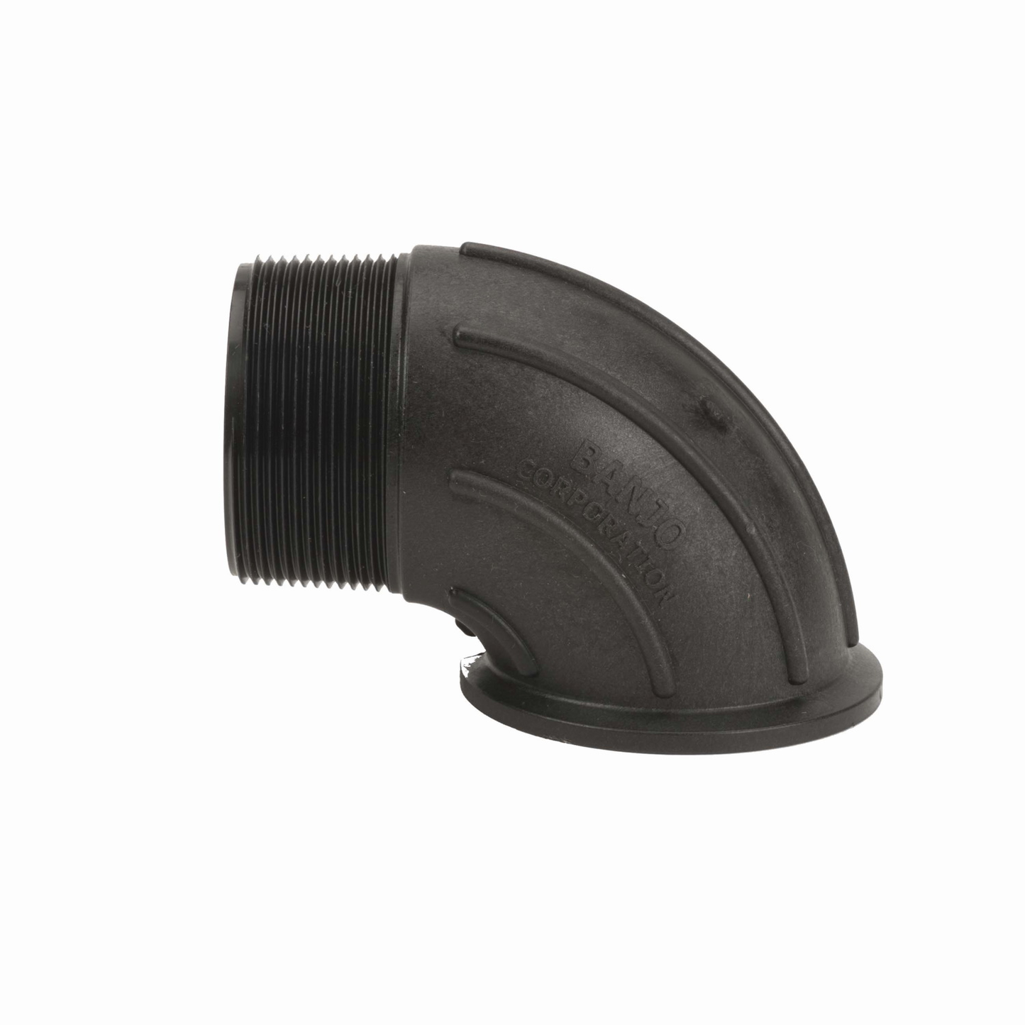 PP Sweep 3-inch FLG X 3-inch MNPT | M300MPTSWP90 | Banjo Corporation | Category-Sweep, Connector Type-Male QDC, Connector Type-Manifold Flange