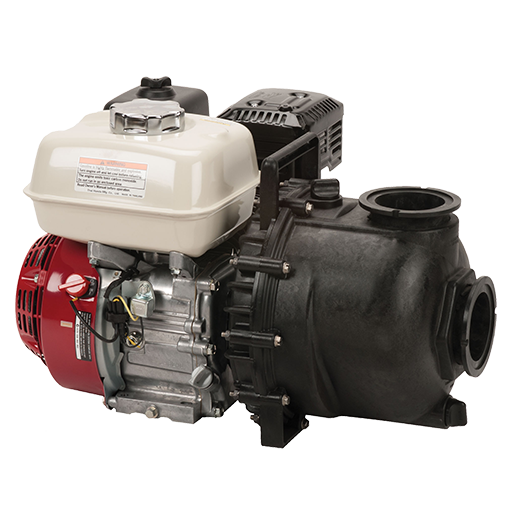 3-inch Poly Manifold Pump w/ 6.5 HP Honda Engine | M300PH6 | Banjo Corporation | Category-Pump, Connector Type-Manifold Flange, Material-Polypropylene