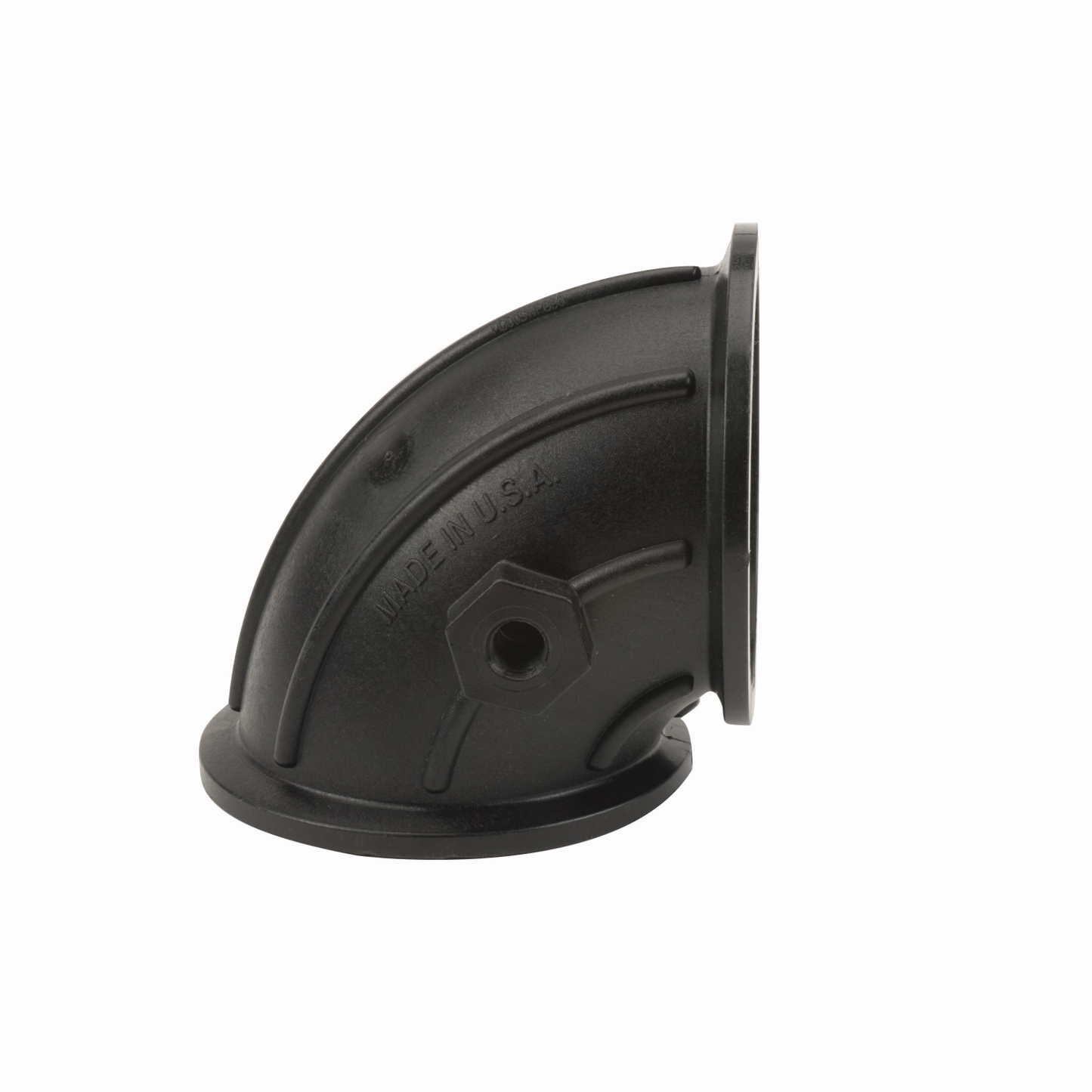 PP Sweep 3-inch FLG X 3-inch FLG | M300SWP90 | Banjo Corporation | Category-Sweep, Connector Type-Manifold Flange, Material-Polypropylene