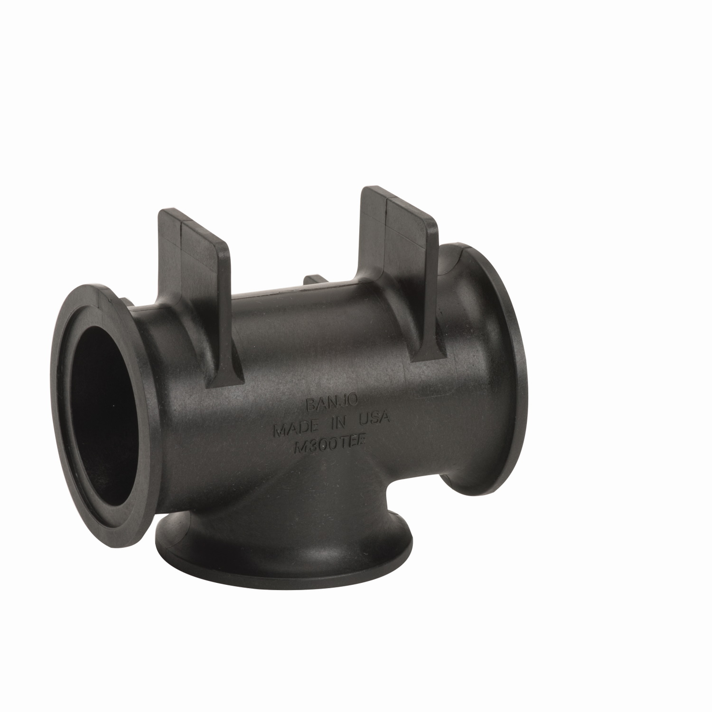 PP Tee 3-inch FLG X 3-inch FLG | M300TEE | Banjo Corporation | Category-Tee, Connector Type-Manifold Flange, Material-Polypropylene