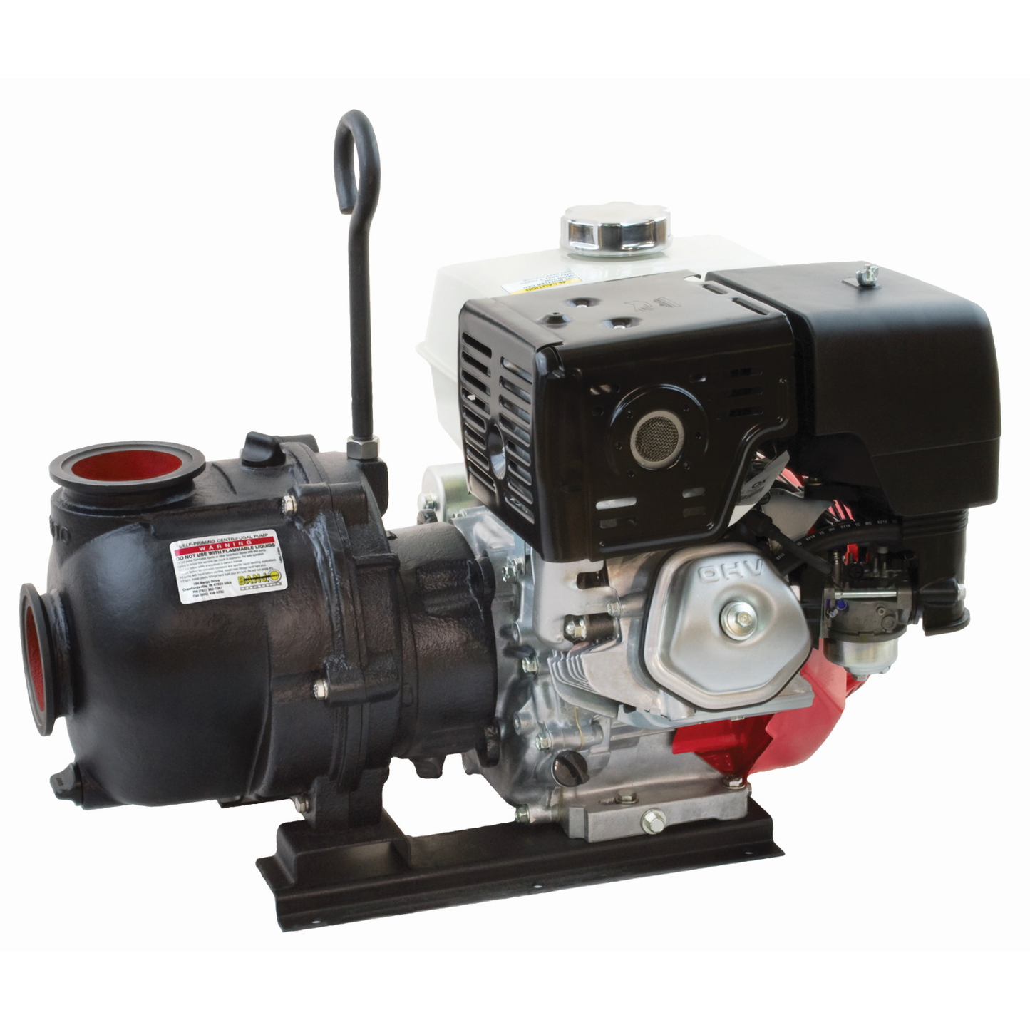 3-inch CI Manifold WS Pump w/ 13HP Honda,Electric Start Pull Rope | M332PIH13W | Banjo Corporation | Category-Pump, Connector Type-Manifold Flange, Material-Cast Iron
