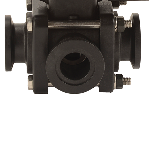 1-inch MEVX Side Load 3/4-inch SEC WWC 3W | MEVX100SLX | Banjo Corporation | Category-Valve, Connector Type-Manifold Flange, Material-Polypropylene