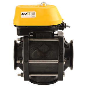 3-inch MEVX FP BL 4S WWC 3W 24V | MEVX300BL24 | Banjo Corporation | Category-Valve, Connector Type-Manifold Flange, Material-Polypropylene