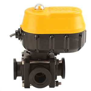 1-inch MEVX FP SL 4S 4W REG | MEVXR100SL | Banjo Corporation | Category-Valve, Connector Type-Manifold Flange, Material-Polypropylene