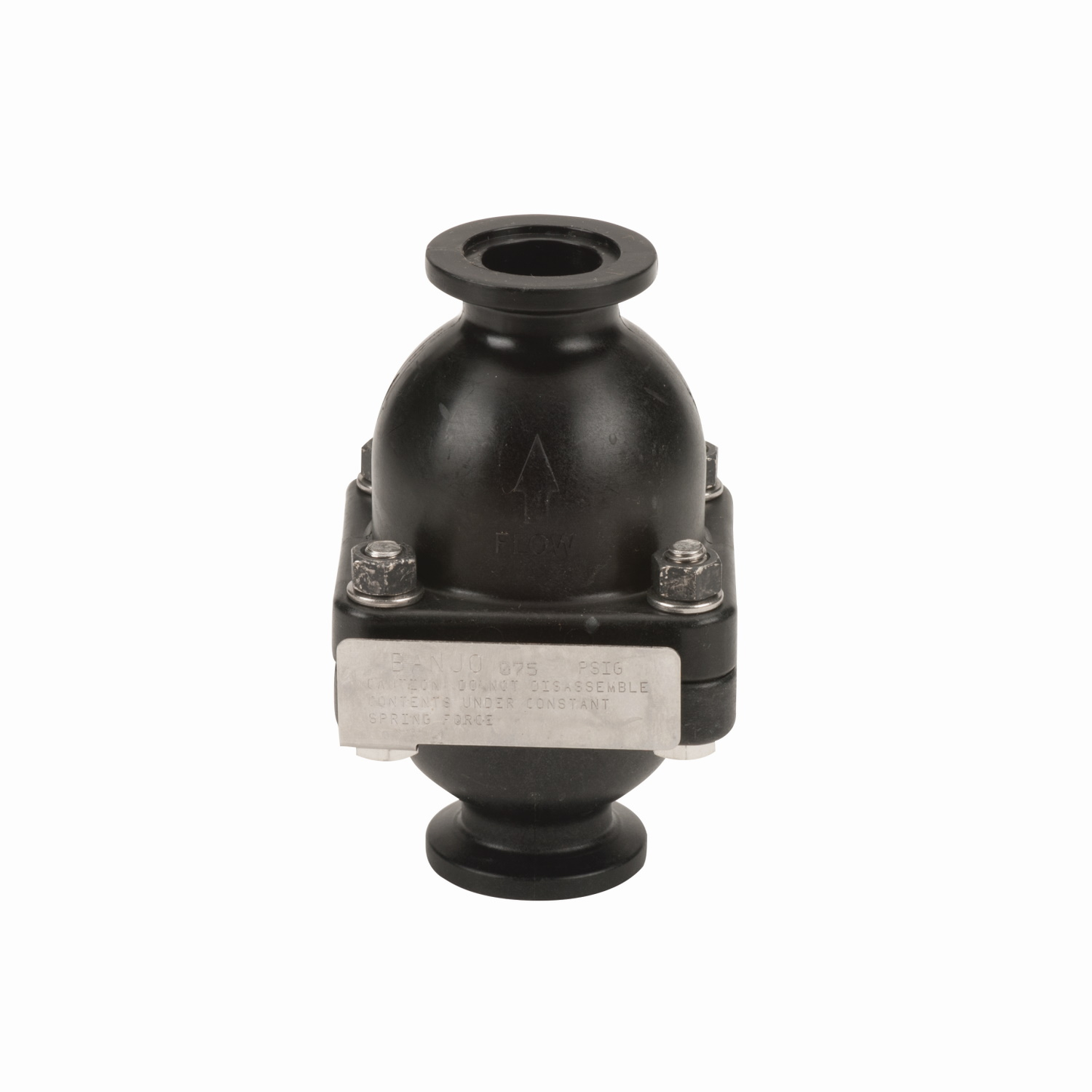 1-inch X 1-inch Manifold Pressure Spike Valve | MPRV100-075 | Banjo Corporation | Category-Valve, Connector Type-Manifold Flange, Material-Polypropylene