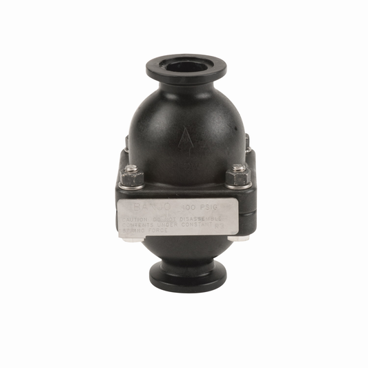1-inch Manifold Pressure Spike Valve | MPRV100-100 | Banjo Corporation | Category-Valve, Connector Type-Manifold Flange, Material-Polypropylene