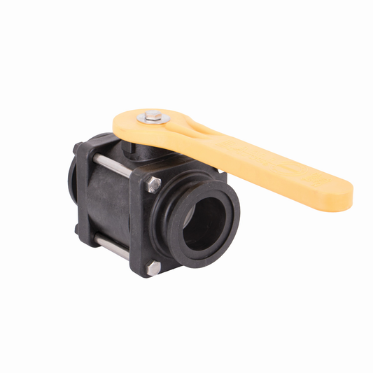 PP Valve Ball Stubby Full Port 2-inch FP FLG X 2-inch FP FLG | MV220CF | Banjo Corporation | Category-Valve, Connector Type-Full Port, Connector Type-Manifold Flange